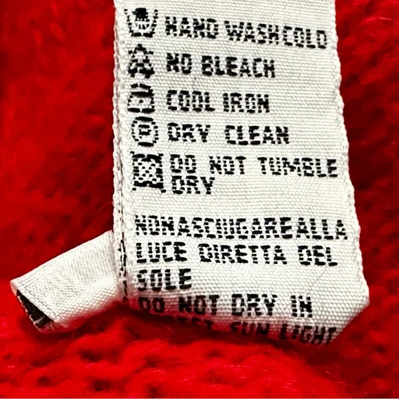 United Colors Of Benetton Red and Purple Cardigan Cabincore Chunky Vibrant 90s - Picture 5 of 9